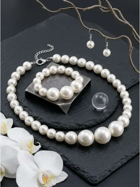 AlenkaShop Бусы серьги и браслет