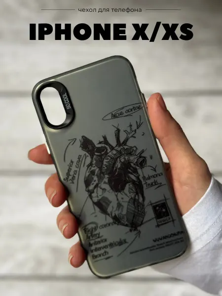 Bais_store Чехол на iPhone X Сердце