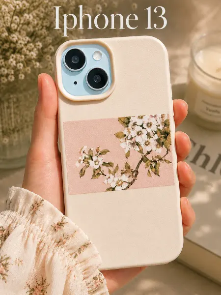 Чехол на iPhone 13 с цветочками