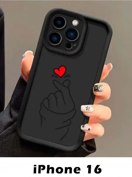 Чехол на iphone 16 сердца