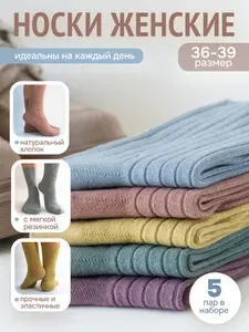 Носки женские, 5 пар