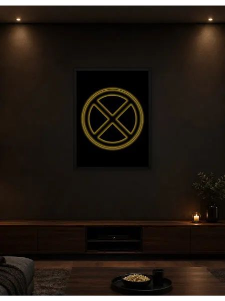 Postersbase Арт-постер знак остановки запрещен, золото 50x70