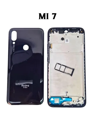 Комплект корпуса для Redmi 7 передняя и задняя часть, кнопки, стекло камеры, SIM-лоток