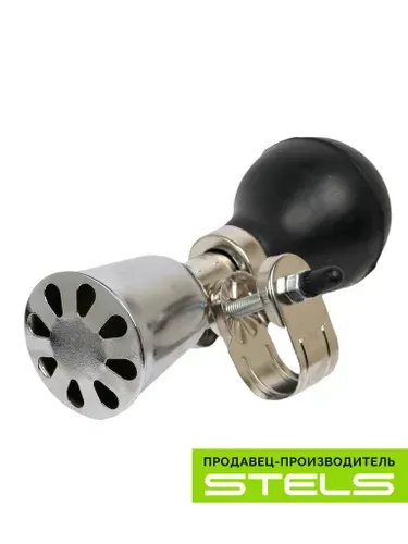 Клаксон 81B-01 сталь/резина чёрно-хромированный