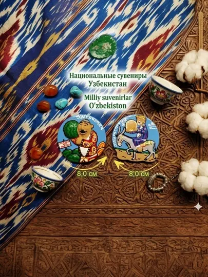 Магниты на холодильник в восточном стиле