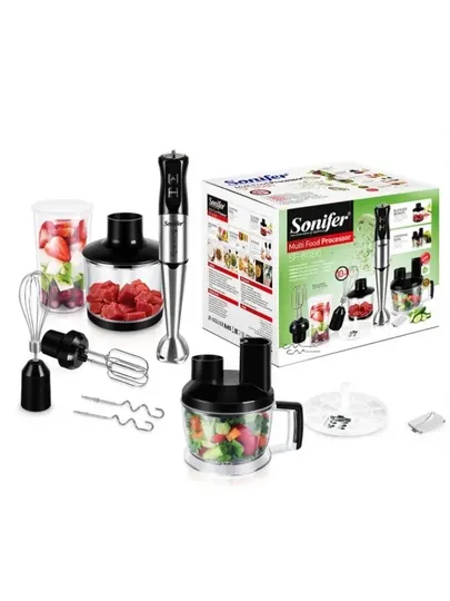 Мощный погружной блендер 10-в-1 Sonifer SF-8086 — многофункциональный для кухни