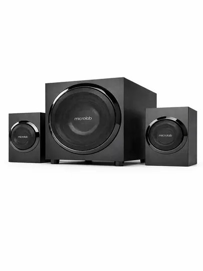 Колонка Microlab M-110 2.1 (10W), акустическая система с сабвуфером, для ПК и ТВ, AUX
