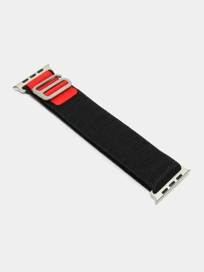 Ремешок нейлоновый для Apple Watch 3,4,5,6,7,8,9,10,11,SE и Ultra, размер 42-44-45-49 мм
