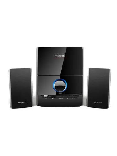 Сабвуфер Microlab M-500U / 2.1 / 40 Вт RMS (2×12 Вт + 16 Вт) / AUX / USB / SD/FM / корпус MDF