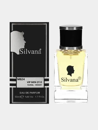 Парфюмерная вода Silvana Vip Men 212 M-824 для мужчин, 50 мл