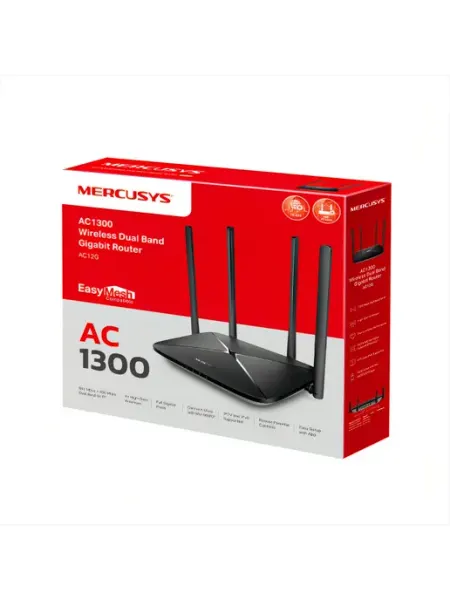 Роутер Mercusys AC12G AC1300 Dual-Band Gigabit — двухдиапазонный Wi-Fi 5 маршрутизатор