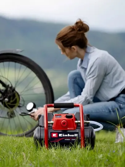 Компрессор аккумуляторный Einhell TE-AC 36/150 Li OF Solo, 2×18 В, 6 л, Power X-Change
