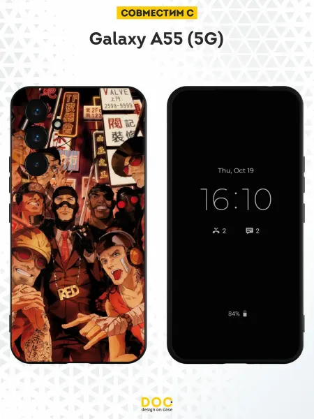 DesignOnCase Чехол на Samsung Galaxy A55 (5G) с принтом Team fortress 2