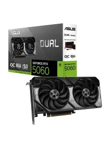 ASUS Видеокарта GeForce RTX 5060 Dual OC Edition 8 ГБ (DUAL-RTX5060-O8G)