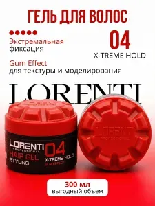 LORENTI Гель для волос 04 X-TREME HOLD 300 мл