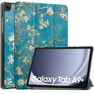 Чехол на Samsung Galaxy Tab A9+ 11"/ SM-X210, X215, X216B, умный с магнитом, цветущая сакура