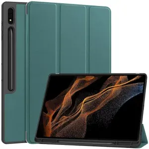 Чехол умный для планшета Samsung Galaxy Tab S9 Ultra 14.6" SM-X910/SM-X916, темно-зеленый