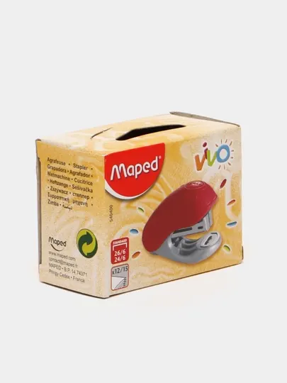 Степлер Maped Vivo #24/6, #26/6, красный 540400 02141