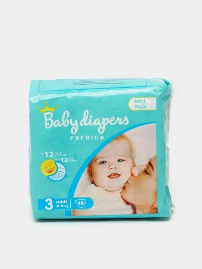 Детские подгузники Baby Diapers Midi #3, 18 шт