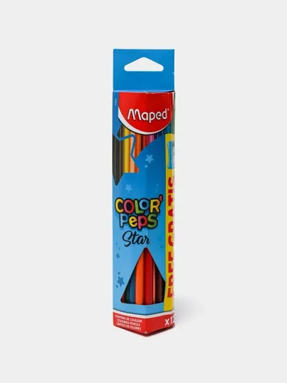 Карандаши цветная Maped (12 цветов+Vivo,Color'Peps) 183213
