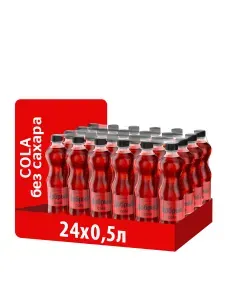 Газированный напиток Добрый Кола без сахара, 24 шт х 0,5 л