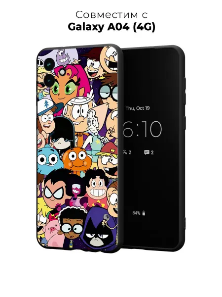 Case it Чехол на Samsung A04 4G с мультяшным принтом