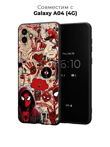 Case it Чехол на Samsung A04 4G с принтом Человек-паук