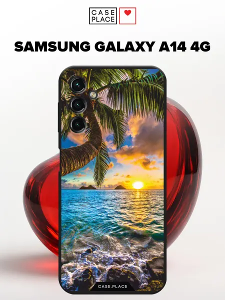 Samsung Матовый чехол на A14 4G море