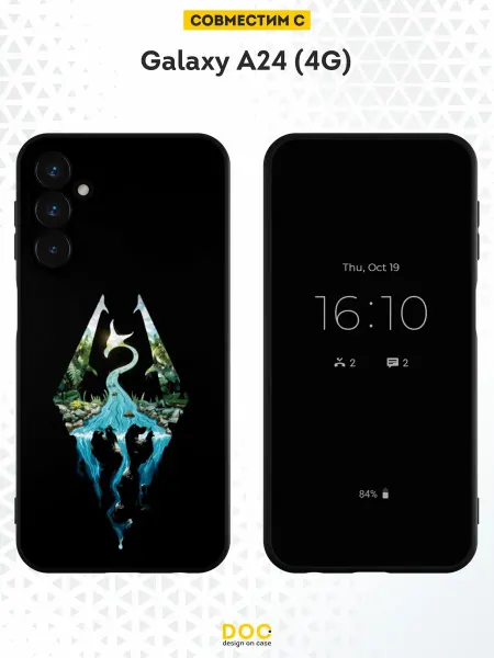 DesignOnCase Чехол на Samsung A24 4G с принтом Skyrim