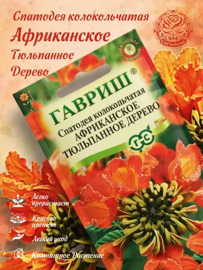 Семена Спатодея Африканское тюльпанное дерево, 0.05 г, 10000460