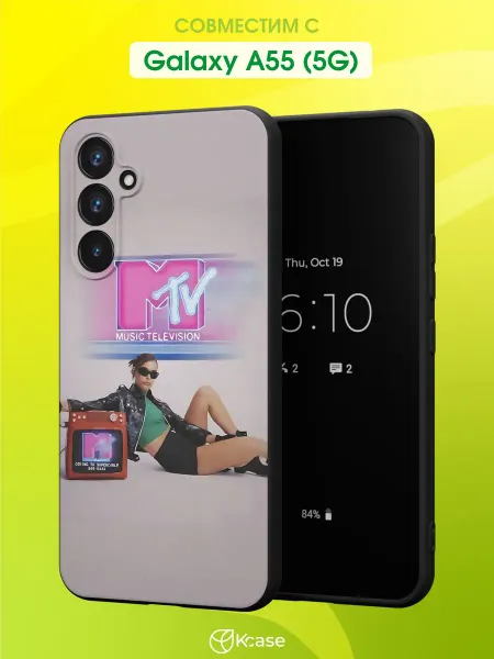 Kcase Чехол на Samsung A55 (5G) с принтом MTV 80s