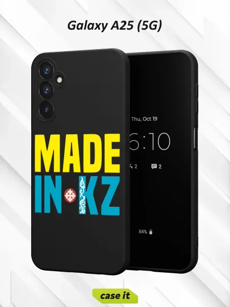 Case it Чехол на Samsung A25 (5G)с принтом MADE IN KZ
