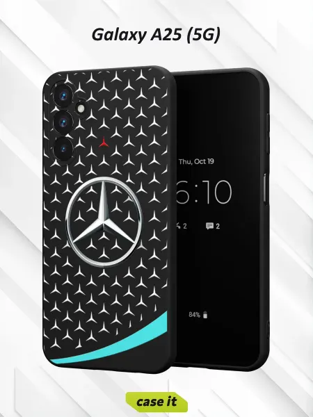 Case it Чехол на Samsung A25 (5G) принт трехлучевая звезда Mercedes