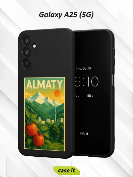 Case it Чехол на Samsung A25 (5G)с принтом Алматы постер