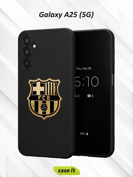 Case it Чехол на Samsung A25 (5G) принт Золотой вариант Барселоны