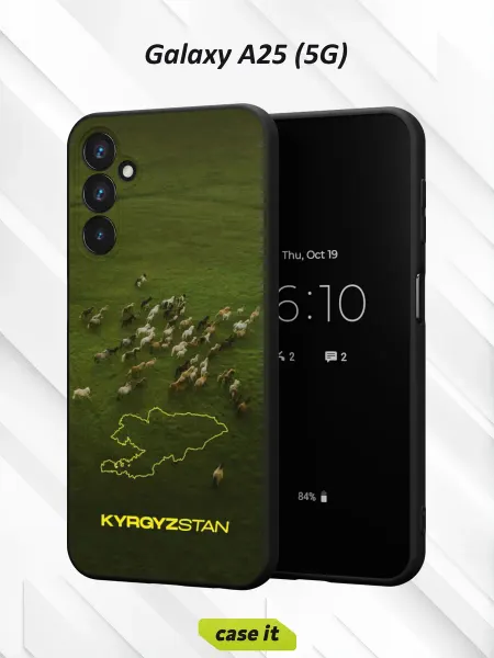 Case it Чехол на Samsung A25 (5G)с принтом Кыргызстан