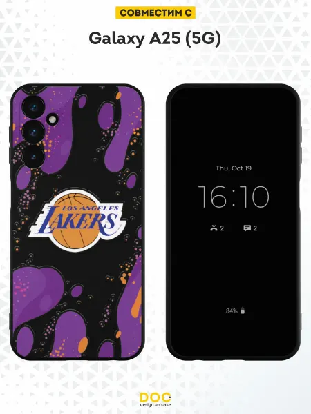 DesignOnCase Силиконовый чехол на Samsung Galaxy A25 (5G) принт Lakers