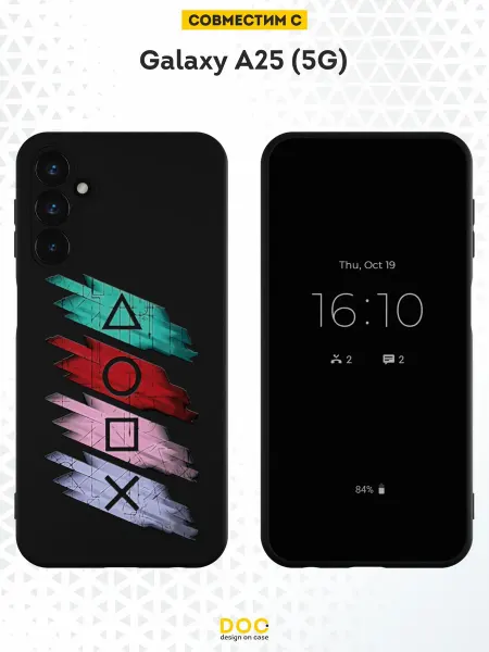 DesignOnCase Чехол на Samsung Galaxy A25 (5G) с принтом PlayStation