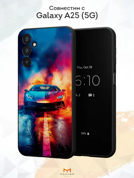Мобилиус Чехол на Samsung Galaxy A25 (5G) с принтом Lamborghini