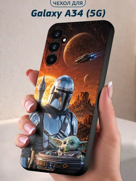 Infinity pick Чехол на Galaxy A34 (5G) с принтом Дуэт