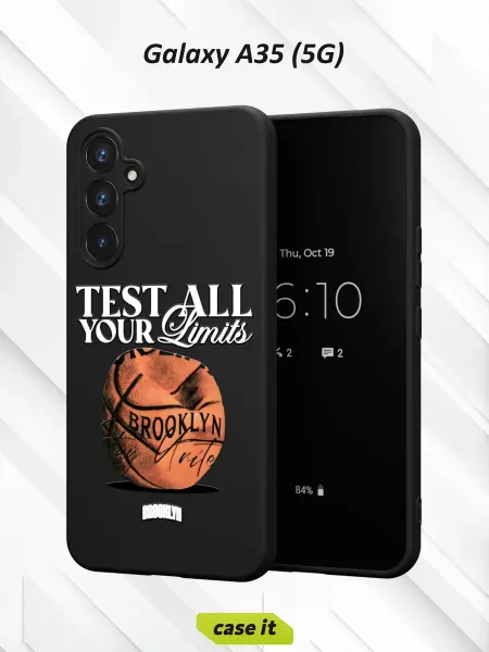Case it Чехол на Samsung A35 (5G)с принтом BASKETBBALL