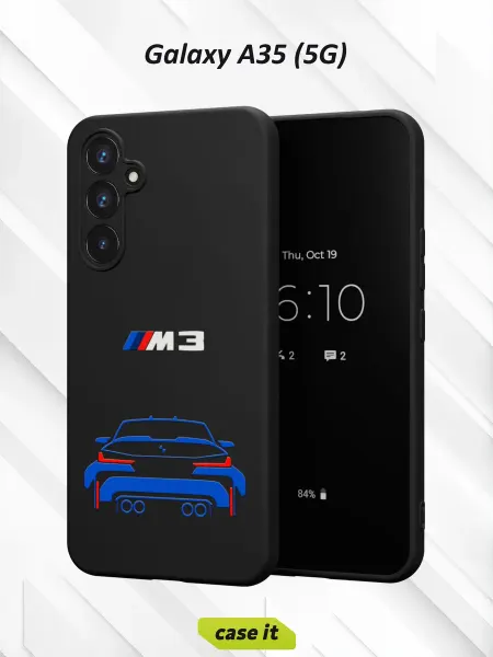 Case it Чехол на Samsung A35 (5G) с принтом BMW M3 в кузове G80