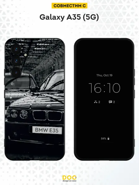 DesignOnCase Чехол на Samsung Galaxy A35 (5G) с принтом BMW E35