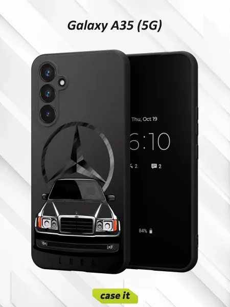 Case it Чехол на Samsung A35 (5G) принт Mercedes-Benz E-Class W124