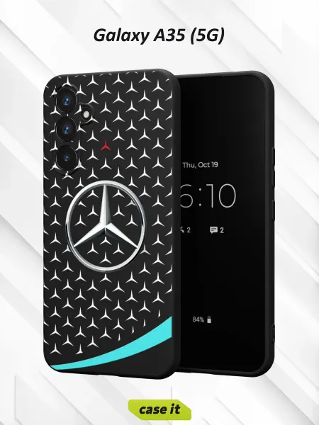 Case it Чехол на Samsung A35 (5G) принт трехлучевая звезда Mercedes
