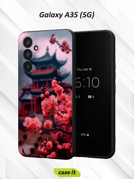 Case it Чехол на Samsung A35 (5G)с принтом японская вишня
