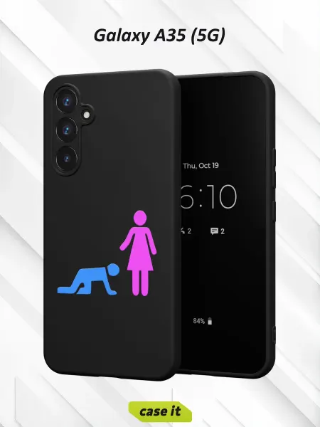 Case it Чехол на Samsung A35 (5G)с принтом Мужчина и женщина