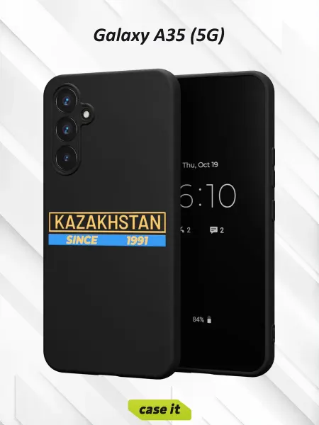 Case it Чехол на Samsung A35 (5G)с принтом Казахстан