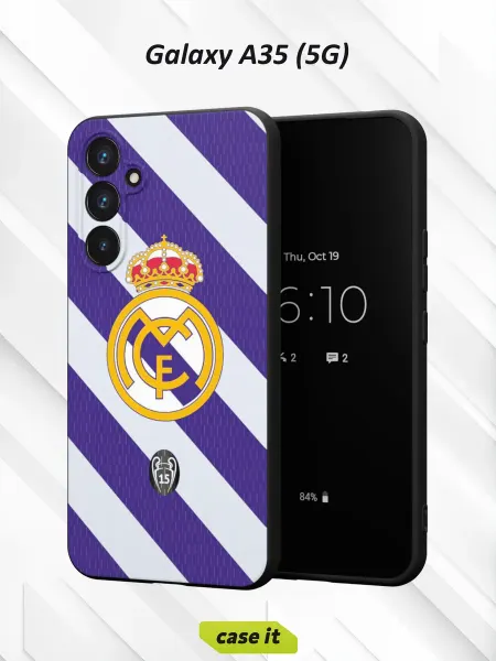Case it Чехол на Samsung A35 (5G) с принтом Реал Мадрид УЕФА