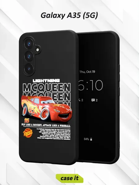 Case it Чехол на Samsung A35 (5G)с принтом Молния Маккуин